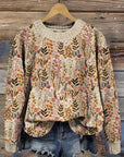 Brigitte™ | PULLOVER WITH FLOWERS