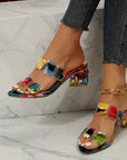 Jemima™ | MULTICOLOURED SANDALS WITH DOUBLE STRAPS