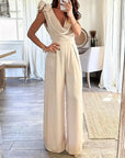 Phoebe™ | WATERFALL NECK JUMPSUIT