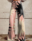 Rosa | Patterned Geometric Wide-Leg Pants