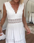 Alexa™ | BELLY COVERING LACE V-NECK CAMI DRESS