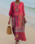 Jenny™ | FLOWY ETHNIC BELLY-PROTECTING DRESS