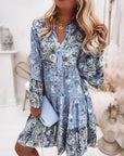 Ashley™ | PRINTED BELLY COVERING BOHO DRESS