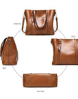 Ivy | LEATHER TOTE BAG