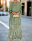Emie™ | BELLY COVERING LAYERED BOHO DRESS