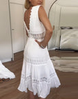 Alexa™ | BELLY COVERING LACE V-NECK CAMI DRESS