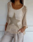 Jolaine™ | STARRY KNIT TOP