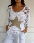 Jolaine™ | STARRY KNIT TOP