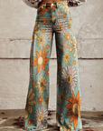 Lena | Vintage Blossom Wide-Leg Pants