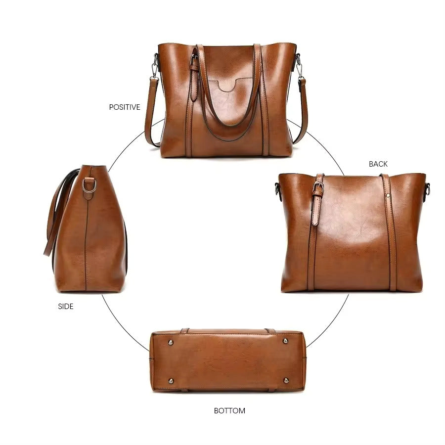 Ivy | LEATHER TOTE BAG