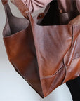 Sienna | OVERSIZED LEATHER TOTE BAG