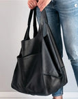 Sienna | OVERSIZED LEATHER TOTE BAG