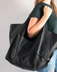 Sienna | OVERSIZED LEATHER TOTE BAG