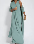 Aria™ | ELEGANT LONG DRESS + FREE MATCHING CARDIGAN