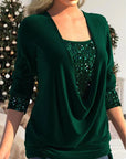 Dorothea™ | SEQUINS GLITTER TOP