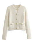 Alana™ | KNIT CARDIGAN WITH GOLDEN BUTTONS