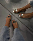 Nora™ | TRANSPARENT SANDALS WITH DIAMONDS